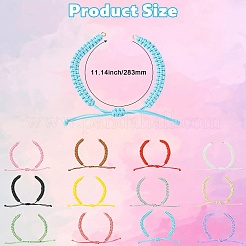 12Pcs Waxed Polyester Cord Bracelets Making&nbsp;AJEW-CJ00021