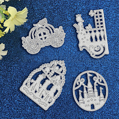 Fairy Tale Carbon Steel Cutting Dies Stencils&nbsp;DIY-DM0001-023