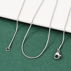 Tarnish Resistant 304 Stainless Steel Snake Chain Necklaces&nbsp;NJEW-F196-14P