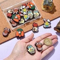 Easter Theme 20Pcs 5 Styles Food Grade Silicone Focal Beads&nbsp;SIL-CJ0002-95