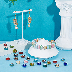 72Pcs 12 Colors Handmade Porcelain Beads&nbsp;PORC-UN0001-02