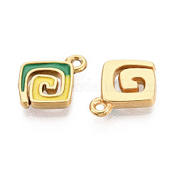 304 Stainless Steel Enamel Charms&nbsp;STAS-N124-36G