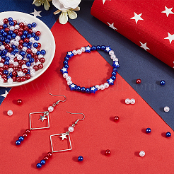 Independence Day Acrylic/ABS Plastic Imitation Pearl&nbsp;OACR-SP0001-66A-01