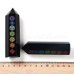 Tower Natural Obsidian Healing Stone Wands&nbsp;G-A096-01