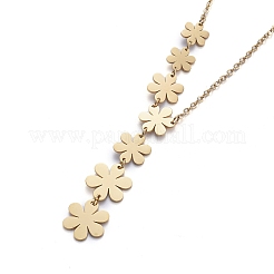 304 Stainless Steel Pendant Necklaces&nbsp;NJEW-L146-44G