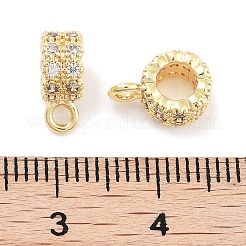 Brass with Cubic Zirconia Pendants&nbsp;KK-P271-07G