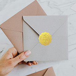 Plastic Self Adhesive Gold Foil Embossed Stickers&nbsp;DIY-WH0211-571