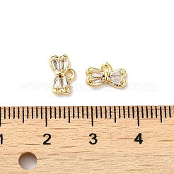 Brass with Glass Rhinestone Charms&nbsp;KK-B079-09G