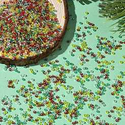 4 Colors 11/0 Christmas TOHO Round Seed Beads&nbsp;SEED-X0058-27