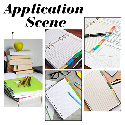 Paper Discbound Notebook Index Divider Sheets&nbsp;AJEW-WH0314-735