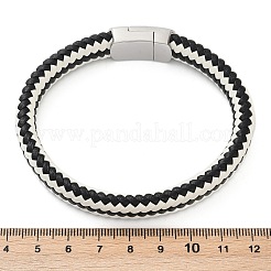 Braided Microfiber Leather Cord Bracelets for Wome Men&nbsp;BJEW-D304-07P-02