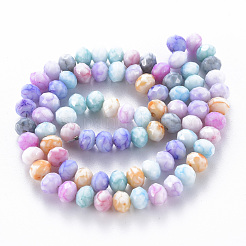 Opaque Baking Paint Glass Beads Strands&nbsp;EGLA-N006-009A-A09