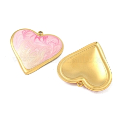 304 Stainless Steel Enamel Pendants&nbsp;STAS-V015-42G-02