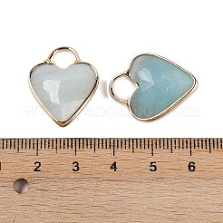 Natural Flower Amazonite Faceted Pendans&nbsp;KK-L218-005G-05