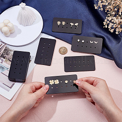 12Pcs 10-Hole Acrylic Earring Display Cards&nbsp;EDIS-OC0001-10B