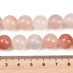 Natural Peach Blossom Pink Persian Jade Beads Strands&nbsp;G-NH0071-A01-12mm