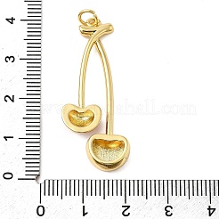 Brass Micro Pave Cubic Zirconia Pendants&nbsp;KK-P303-01G