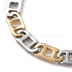 201 Stainless Steel Oval Link Chain Necklaces&nbsp;NJEW-F222-38GP-10