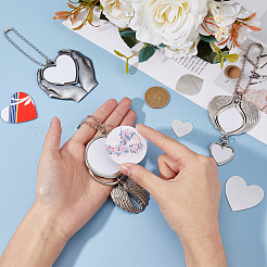 3 Style Alloy Heat Transfer Sublimation Hanging Blank Pendant Decorations&nbsp;HJEW-FH0001-56