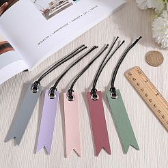 10Pcs 5 Colors Leather Bookmarks&nbsp;AJEW-CP0007-56
