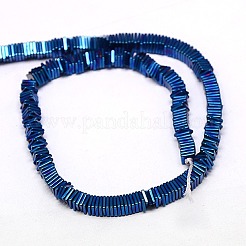 Electroplate Non-magnetic Synthetic Hematite Heishi Beads Strands&nbsp;X-G-J171A-4x4mm-07