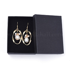 Oval Dangle Earrings&nbsp;EJEW-JE04165-02