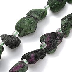 Natural Ruby in Zoisite Beads Strands&nbsp;GG-CBA0B77-A14-03
