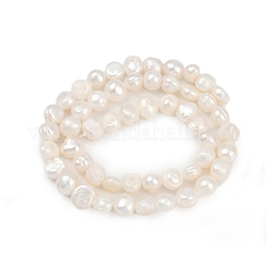 Natural Cultured Freshwater Pearl Beads Strands&nbsp;PEAR-P064-20B-02A-01