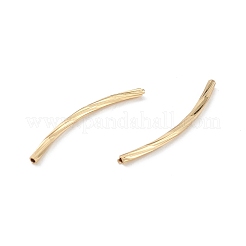 Rack Plating Brass Tube Beads&nbsp;KK-L155-42G