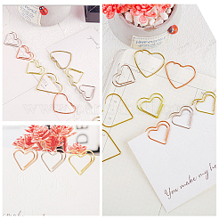 60Pcs 3 Styles Heart Iron Paper Clips&nbsp;AJEW-SP0003-01