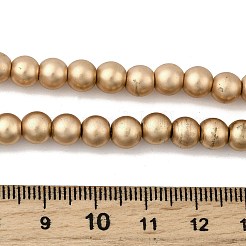 Electroplated Synthetic Non-magnetic Hematite Beads Strands&nbsp;G-H327-D01-01A