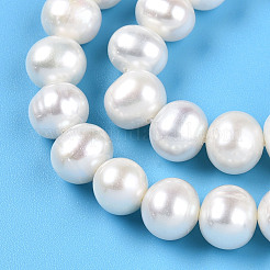 Natural Cultured Freshwater Pearl Beads Strands&nbsp;PEAR-N016-07B