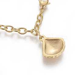 304 Stainless Steel Charm Bracelets&nbsp;BJEW-F383-02G
