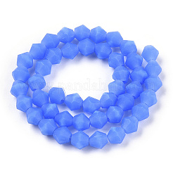 Imitation Jade Frosted Glass Bead Strands&nbsp;EGLA-A039-J6mm-MD04