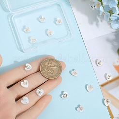 24Pcs 12 Styles Natural White Shell Beads&nbsp;BSHE-SP0001-01