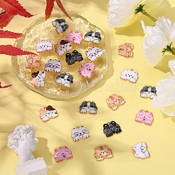 35Pcs 7 Colors Alloy Enamel Pendants&nbsp;ENAM-CJ0002-67