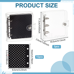 3Pcs PVC Binder Notebook Cover&nbsp;DIY-FG0010-28A
