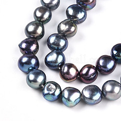 Natural Cultured Freshwater Pearl Beads Strands&nbsp;PEAR-N014-10E-01