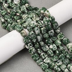 Natural Green Spot Jasper Beads Strands&nbsp;G-G146-A26-02