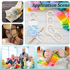 Wood Sock Templates&nbsp;AJEW-WH0766-07B