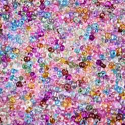6/0 Baking Paint Transparent Fringe Glass Seed Beads&nbsp;X1-SEED-N006-06