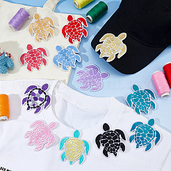 12Pcs Polyester Clothing Pathces&nbsp;DIY-WH0750-405