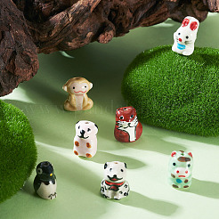 7Pcs 7 Styles Handmade Porcelain Beads&nbsp;PORC-TA0001-33