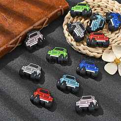 12Pcs 6 Colors Silicone Focal Beads&nbsp;SIL-CJ0002-65