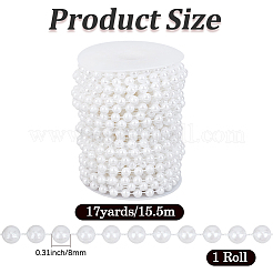1Roll ABS Plastic Imitation Pearl Beads&nbsp;KY-PA0001-21A