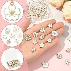 40Pcs 10 Styles Alloy Enamel Pendants&nbsp;ENAM-FS0004-04B