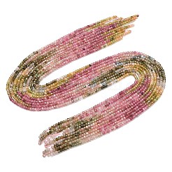 Gradient Color Natural Multicolor Tourmaline Beads Strands&nbsp;G-D110-C02-02