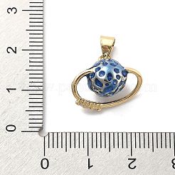 Rack Plating Brass with Cubic Zirconia Pendants&nbsp;KK-Q017-23G
