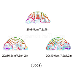 Rainbow PVC Laser Adhesive Stickers&nbsp;DIY-WH0273-51