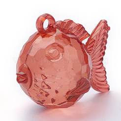 Transparent Acrylic Pendants&nbsp;TACR-T002-13